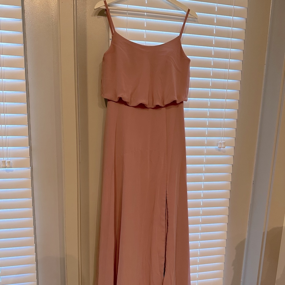 Azazie Lupe dress in Dusty Rose